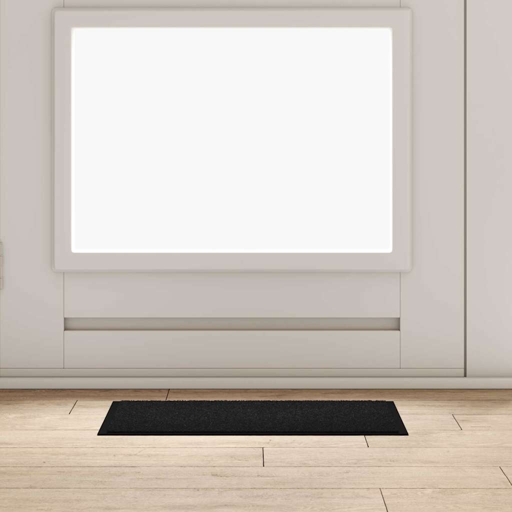 Tappetino Nero 60 x 40 x 1.2 cm Tessuto Teddy