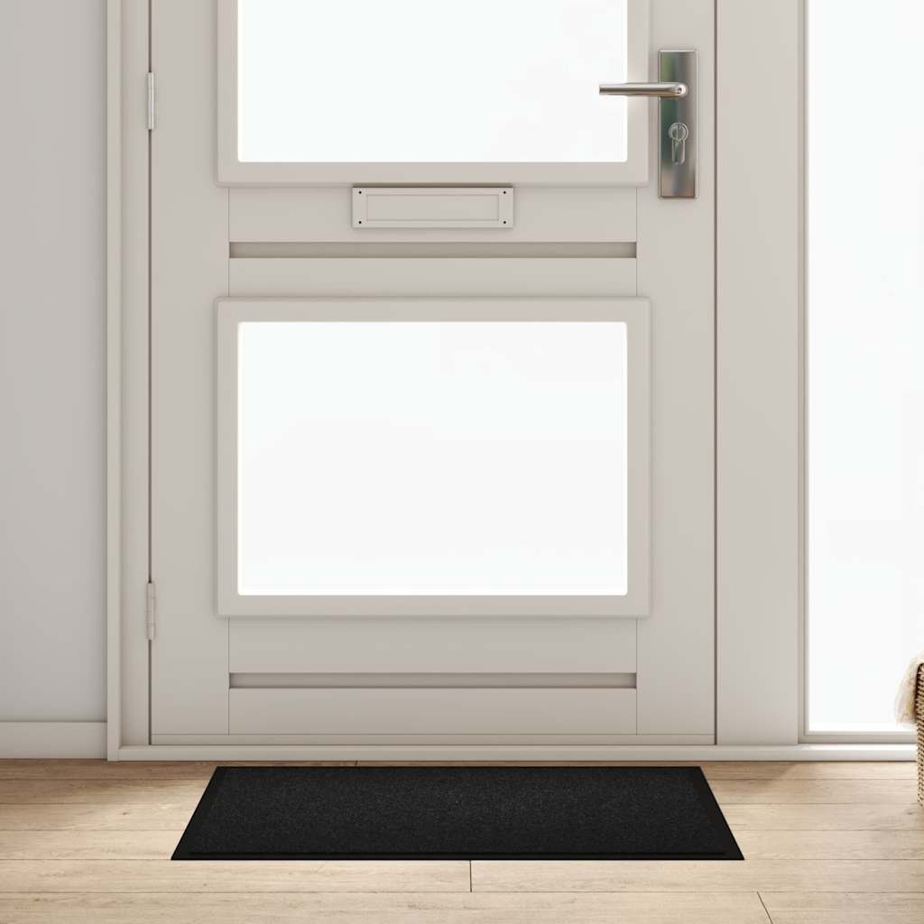 Tappetino Nero 60 x 40 x 1.2 cm Tessuto Teddy