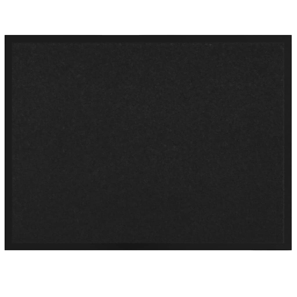 Tappetino Nero 60 x 40 x 1.2 cm Tessuto Teddy