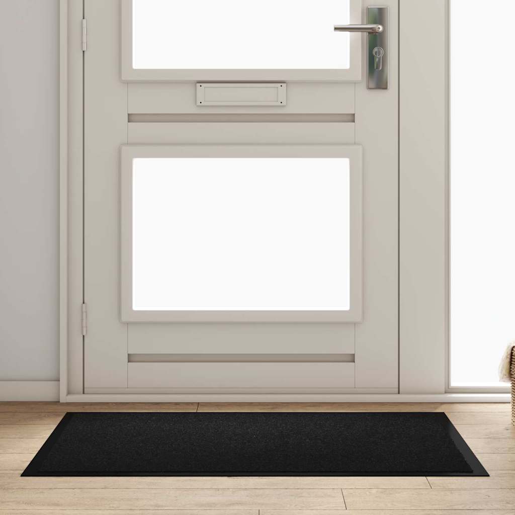Tappetino Nero 60 x 40 x 1.2 cm Tessuto Teddy