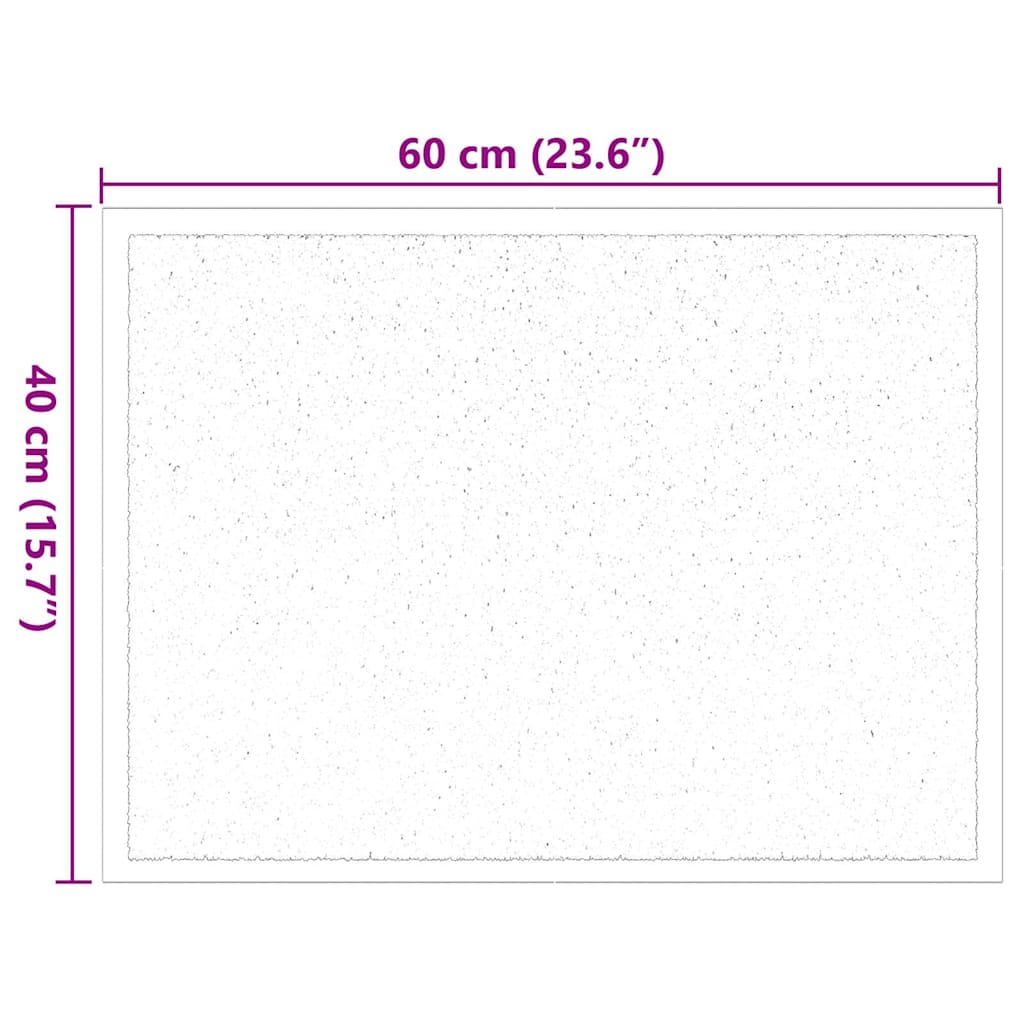 Tappetino Beige 60 x 40 x 1.2 cm Tessuto Teddy