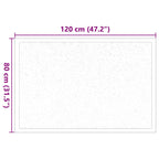 Tappetino Grigio chiaro 60 x 40 x 1.2 cm Tessuto Teddy