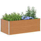 Letto rialzato da giardino 195 x 100 x 68 cm Acciaio zincato