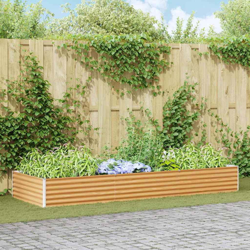 Letto rialzato da giardino 290 x 100 x 36 cm Acciaio zincato