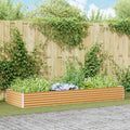 Letto rialzato da giardino 290 x 100 x 36 cm Acciaio zincato