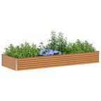 Letto rialzato da giardino 290 x 100 x 36 cm Acciaio zincato