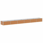 Letto rialzato da giardino Marrone Chiaro 600 x 80 x 45 cm