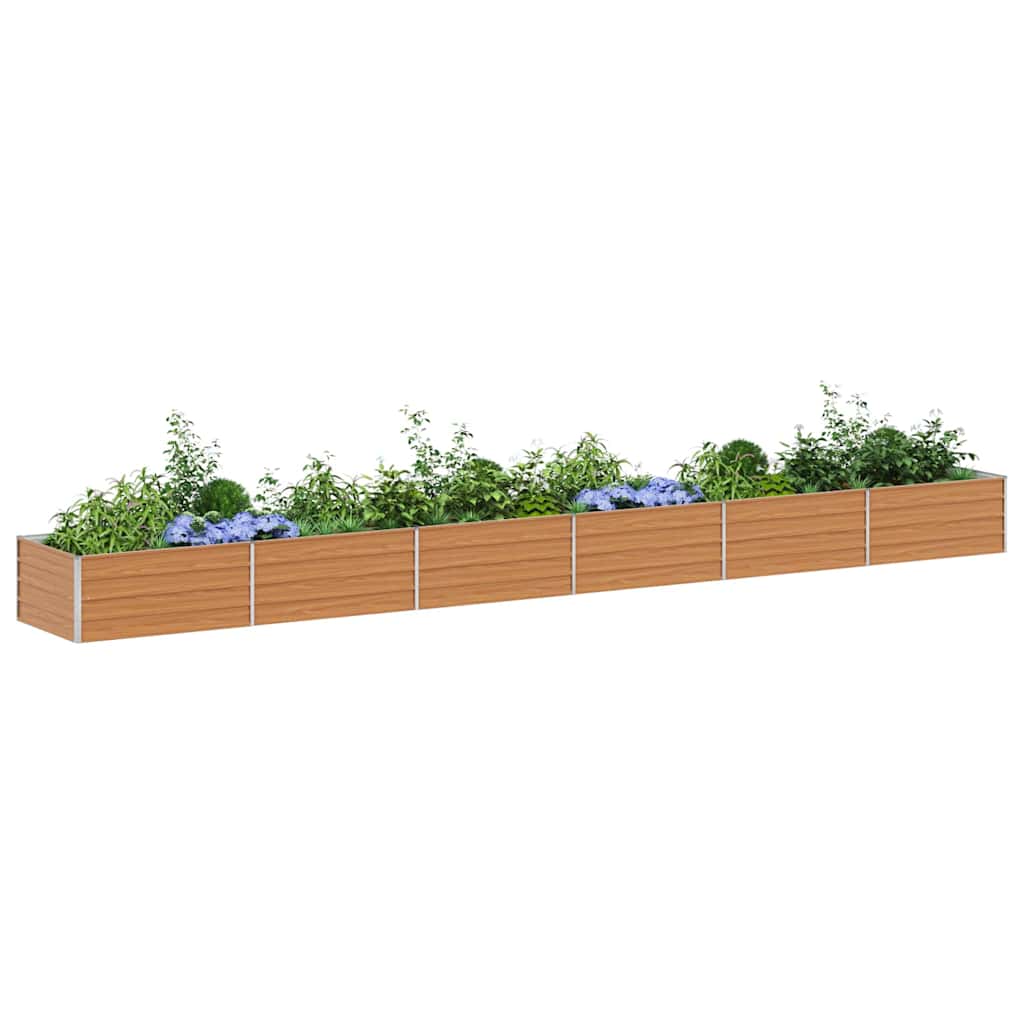 Letto rialzato da giardino Marrone Chiaro 600 x 80 x 45 cm