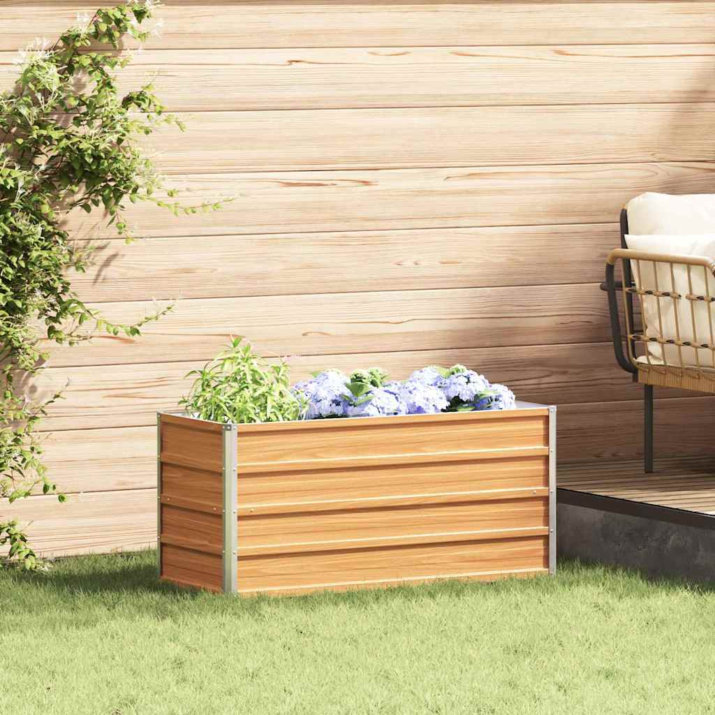 Letto rialzato da giardino Marrone Chiaro 100 x 40 x 45 cm