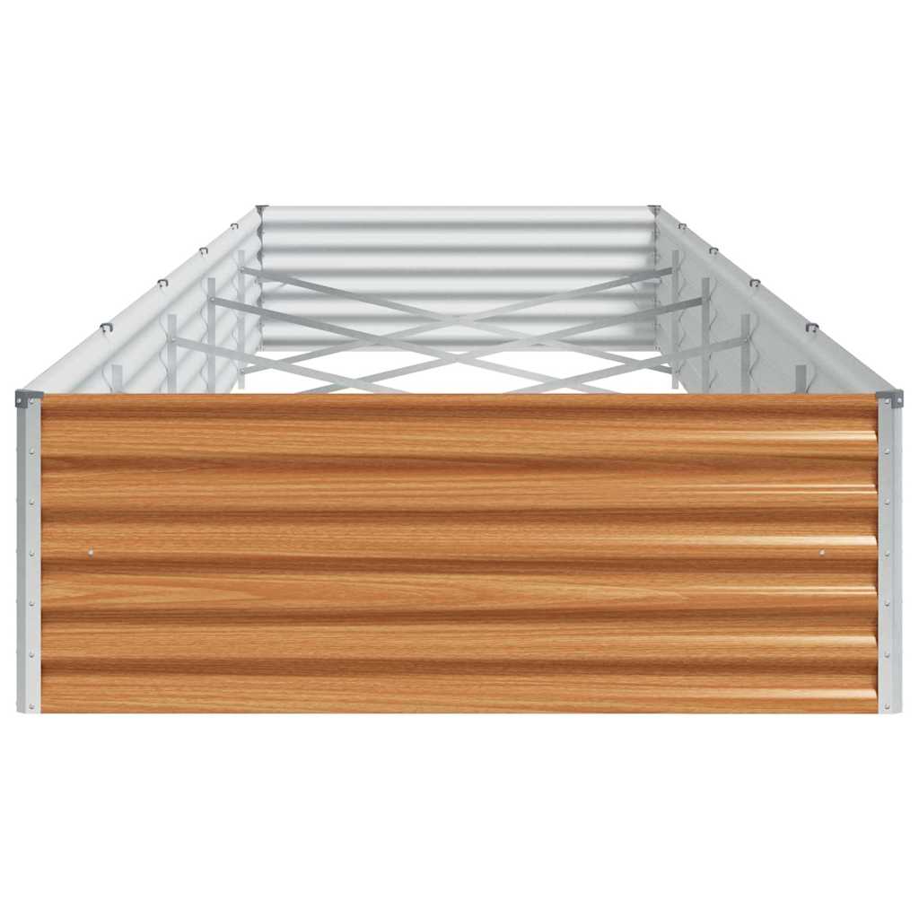 Letto rialzato da giardino 485 x 100 x 36 cm Acciaio zincato