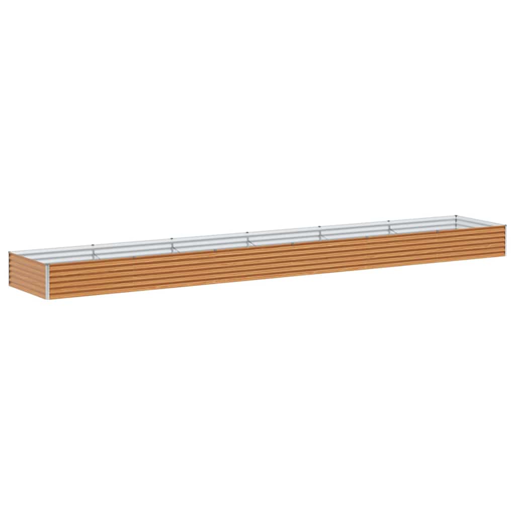 Letto rialzato da giardino 582 x 100 x 36 cm Acciaio zincato