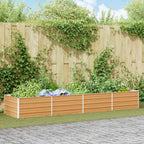 Letto rialzato da giardino Marrone Chiaro 320 x 80 x 45 cm