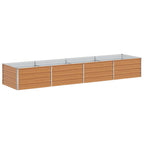 Letto rialzato da giardino Marrone Chiaro 320 x 80 x 45 cm