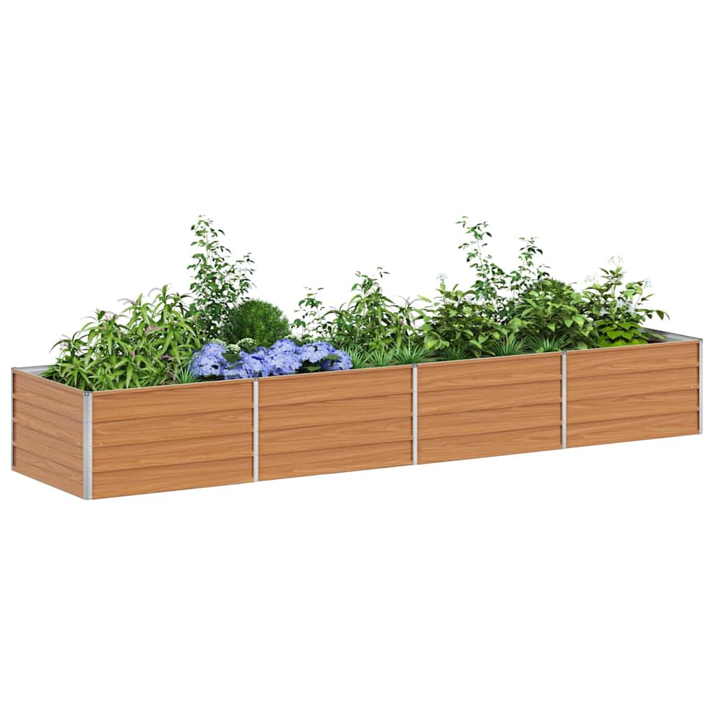 Letto rialzato da giardino Marrone Chiaro 320 x 80 x 45 cm