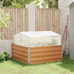 Vaso da giardino con serra Marrone Chiaro 100 x 100 x 77 cm