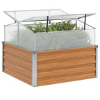 Vaso da giardino con serra Marrone Chiaro 100 x 100 x 77 cm