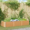 Letto rialzato da giardino Marrone Chiaro 240 x 80 x 45 cm