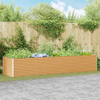 Letto rialzato da giardino 390 x 100 x 68 cm Acciaio zincato