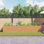 Letto rialzato da giardino 390 x 100 x 68 cm Acciaio zincato