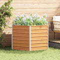 Letto rialzato da giardino Marrone Chiaro 129 x 129 x 77 cm