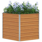Letto rialzato da giardino Marrone Chiaro 129 x 129 x 77 cm