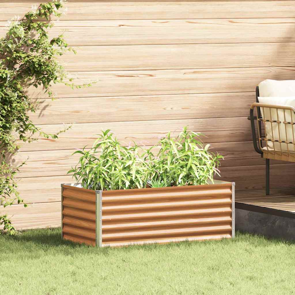 Letto rialzato da giardino 98 x 50 x 36 cm Acciaio zincato