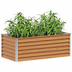 Letto rialzato da giardino 98 x 50 x 36 cm Acciaio zincato