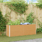 Letto rialzato da giardino 195 x 50 x 68 cm Acciaio zincato