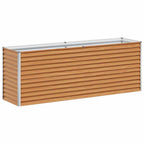 Letto rialzato da giardino 195 x 50 x 68 cm Acciaio zincato