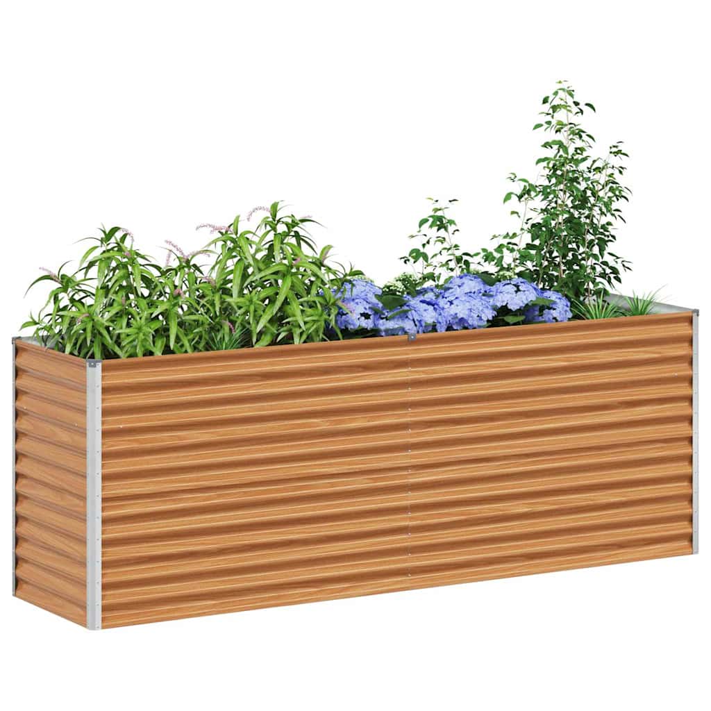 Letto rialzato da giardino 195 x 50 x 68 cm Acciaio zincato