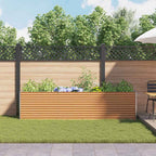 Letto rialzato da giardino 290 x 50 x 68 cm Acciaio zincato
