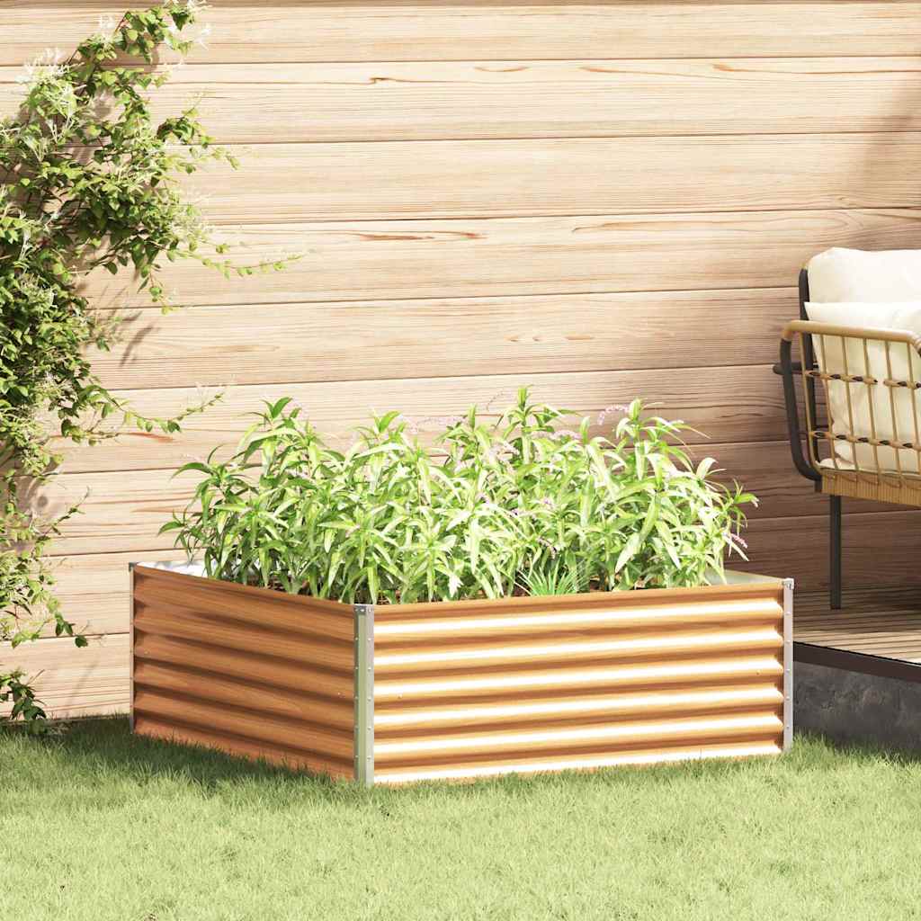 Letto rialzato da giardino 98 x 100 x 36 cm Acciaio zincato