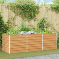 Letto rialzato da giardino Marrone Chiaro 240 x 80 x 77 cm