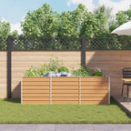 Letto rialzato da giardino Marrone Chiaro 240 x 80 x 77 cm