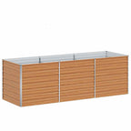 Letto rialzato da giardino Marrone Chiaro 240 x 80 x 77 cm