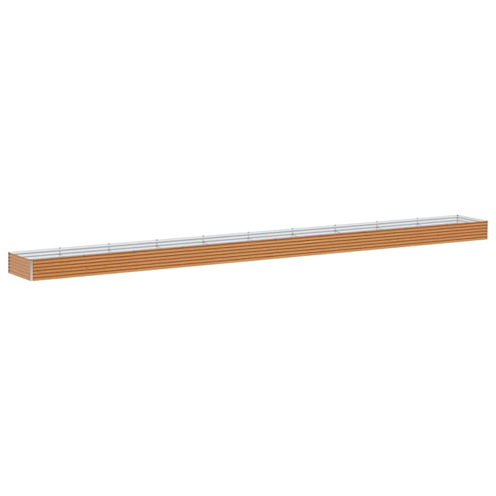 Letto rialzato da giardino 970 x 100 x 36 cm Acciaio zincato