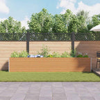 Letto rialzato da giardino 390 x 50 x 68 cm Acciaio zincato