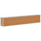 Letto rialzato da giardino 390 x 50 x 68 cm Acciaio zincato