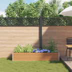 Letto rialzato da giardino 195 x 50 x 36 cm Acciaio zincato