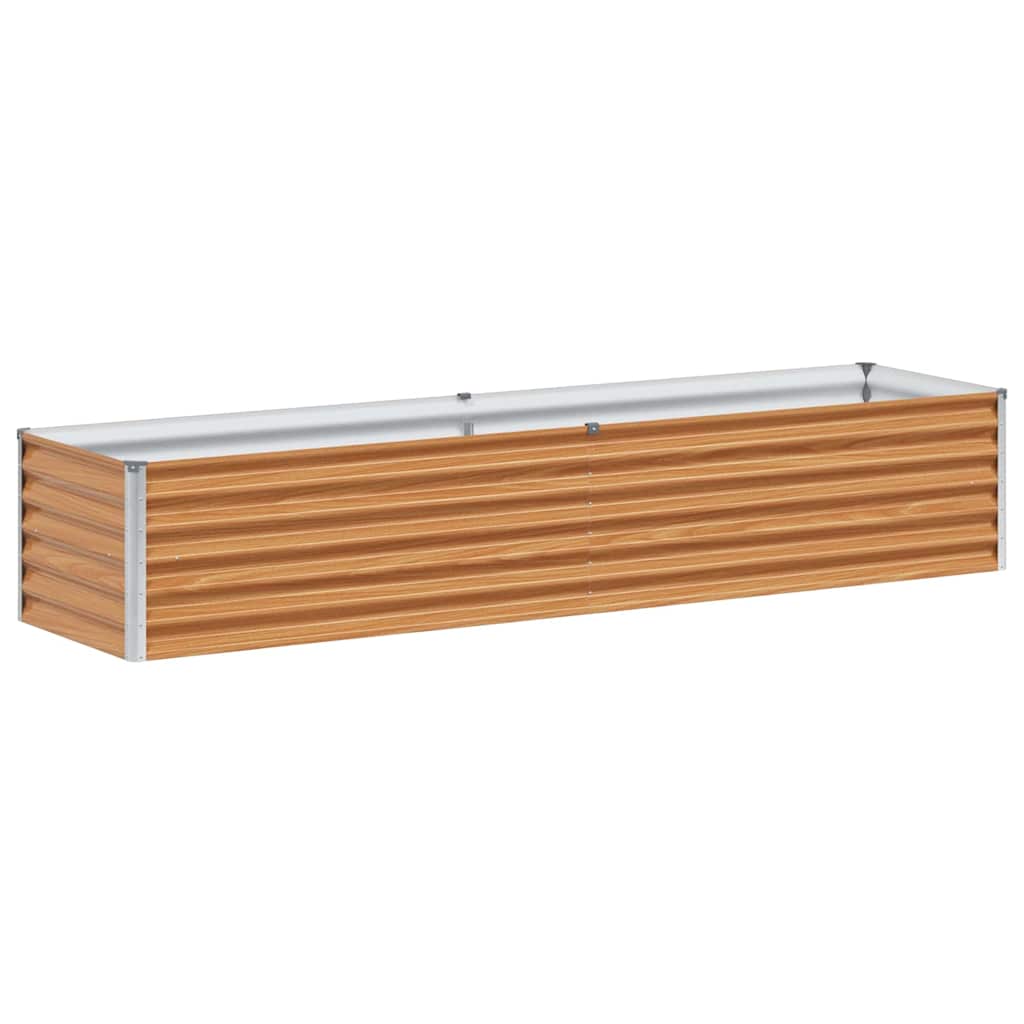 Letto rialzato da giardino 195 x 50 x 36 cm Acciaio zincato