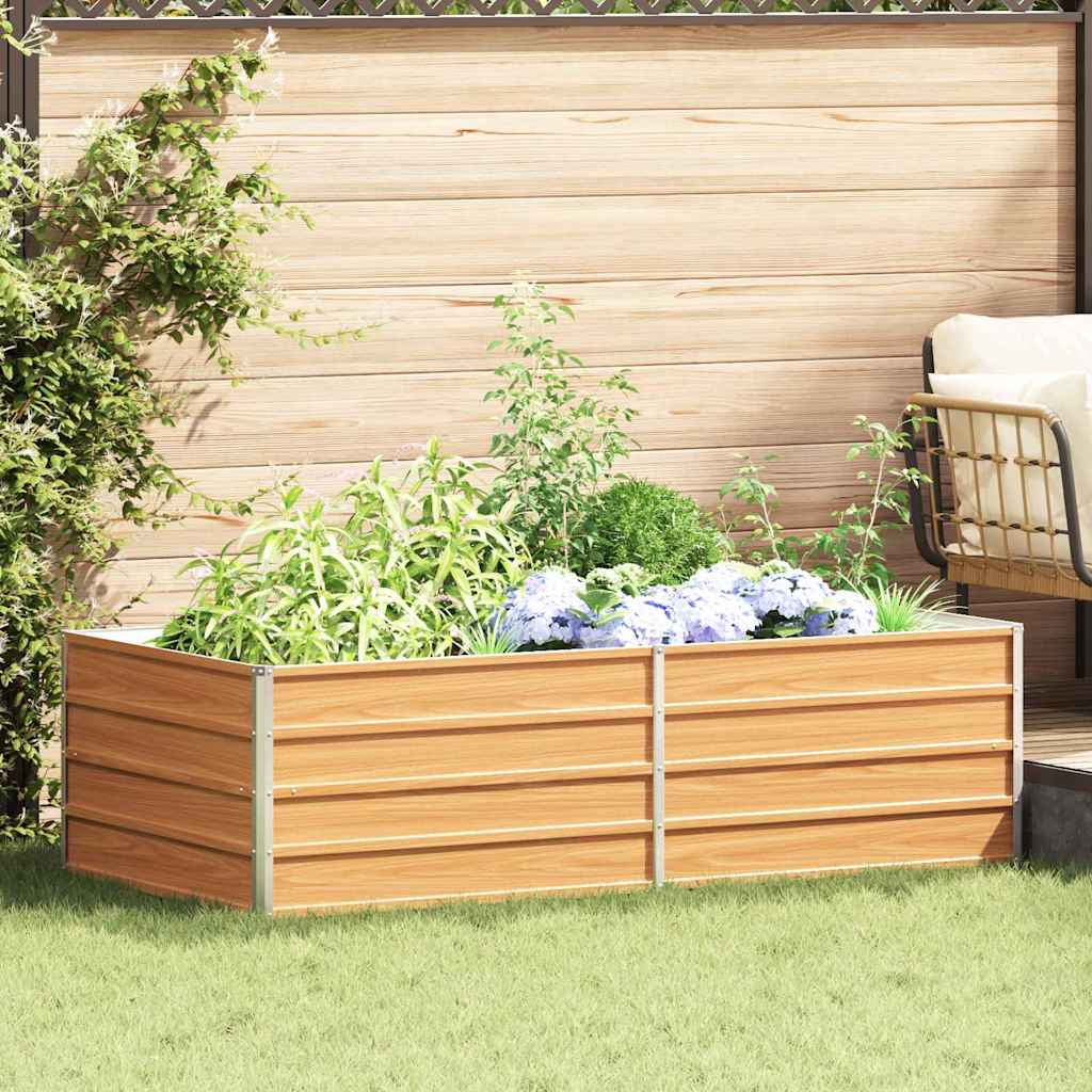 Letto rialzato da giardino Marrone Chiaro 160 x 80 x 45 cm