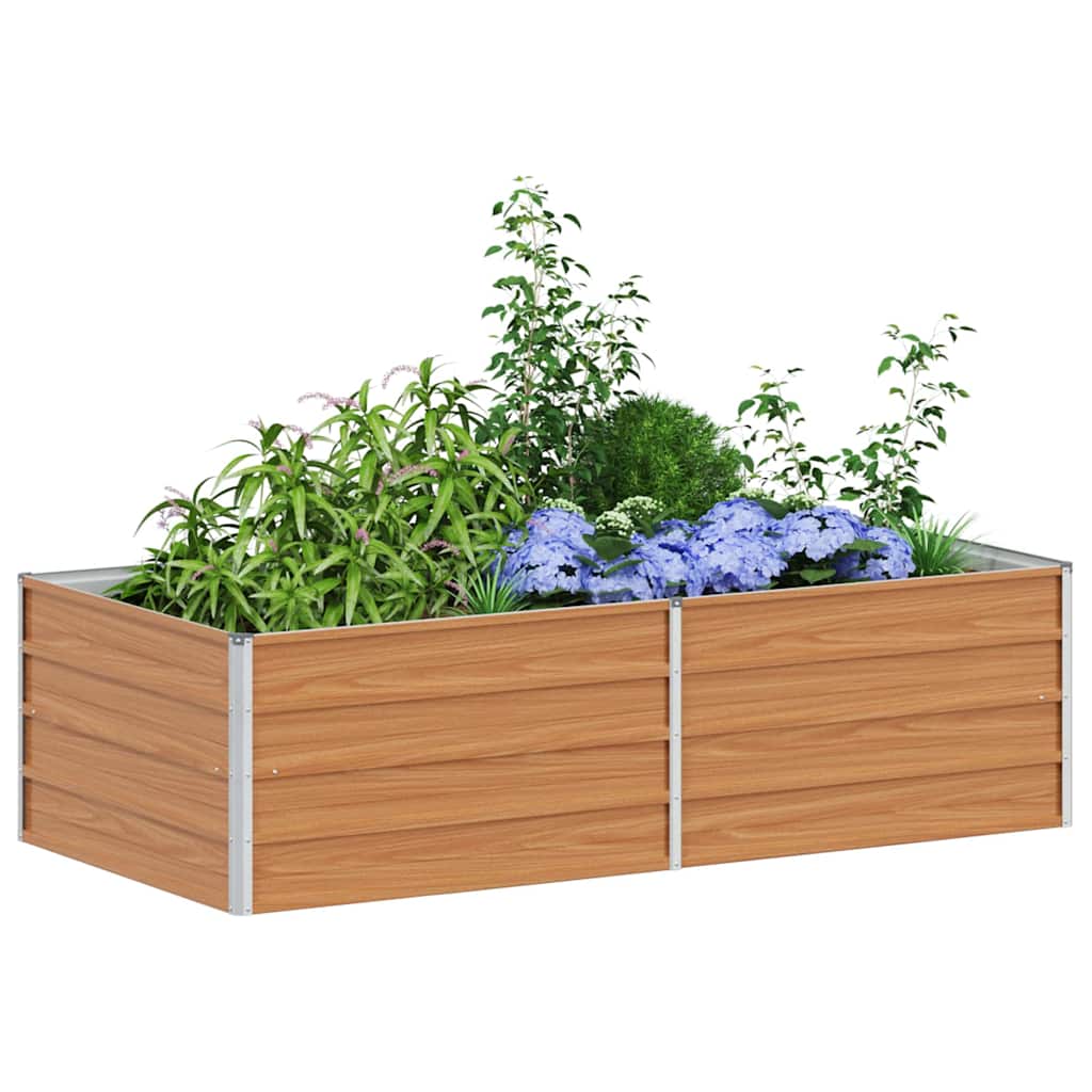 Letto rialzato da giardino Marrone Chiaro 160 x 80 x 45 cm