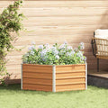 Letto rialzato da giardino Aspetto legno 129 x 129 x 45 cm