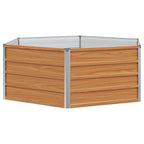 Letto rialzato da giardino Aspetto legno 129 x 129 x 45 cm