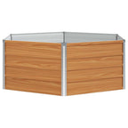 Letto rialzato da giardino Aspetto legno 129 x 129 x 45 cm