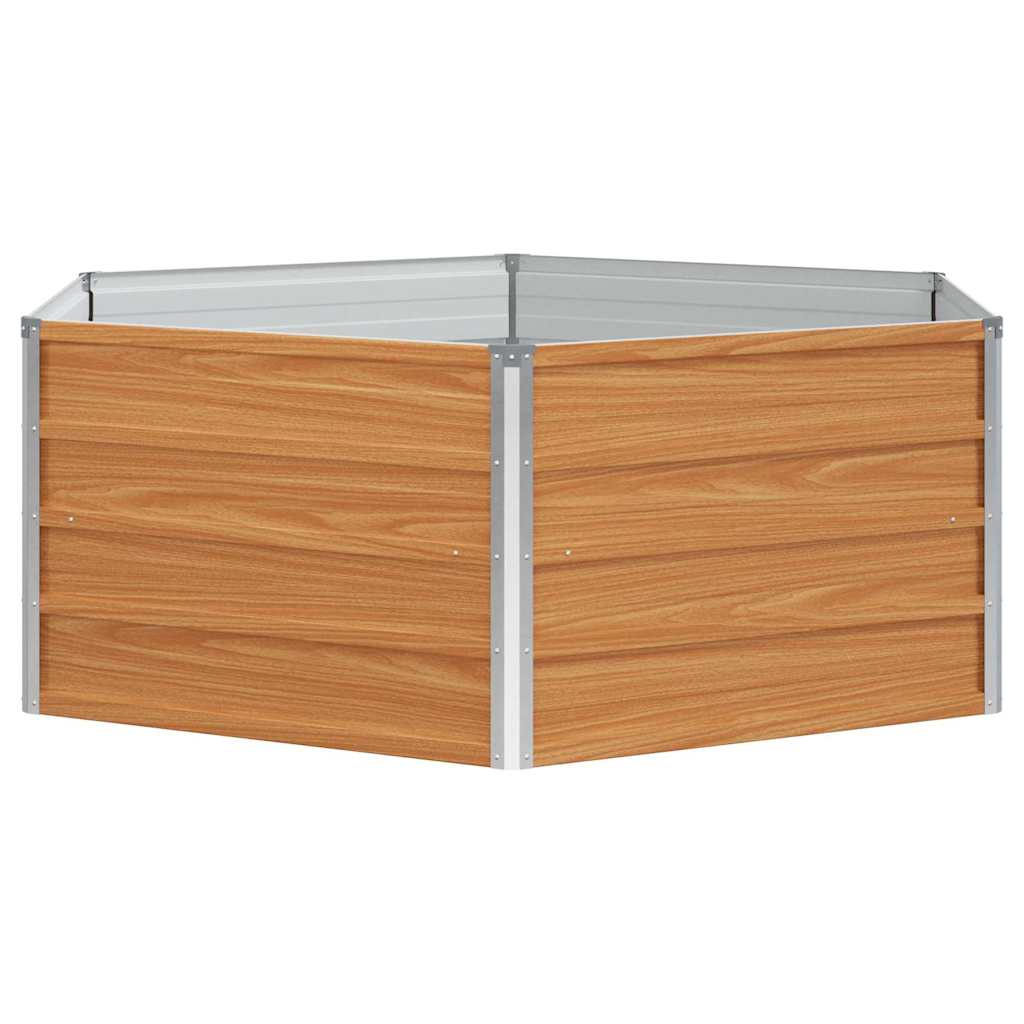 Letto rialzato da giardino Aspetto legno 129 x 129 x 45 cm