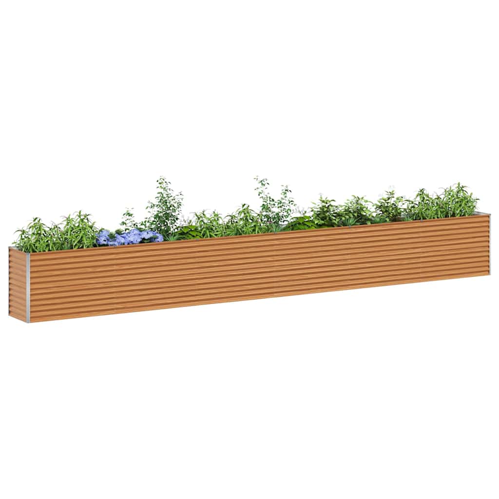 Letto rialzato da giardino 582 x 50 x 68 cm Acciaio zincato