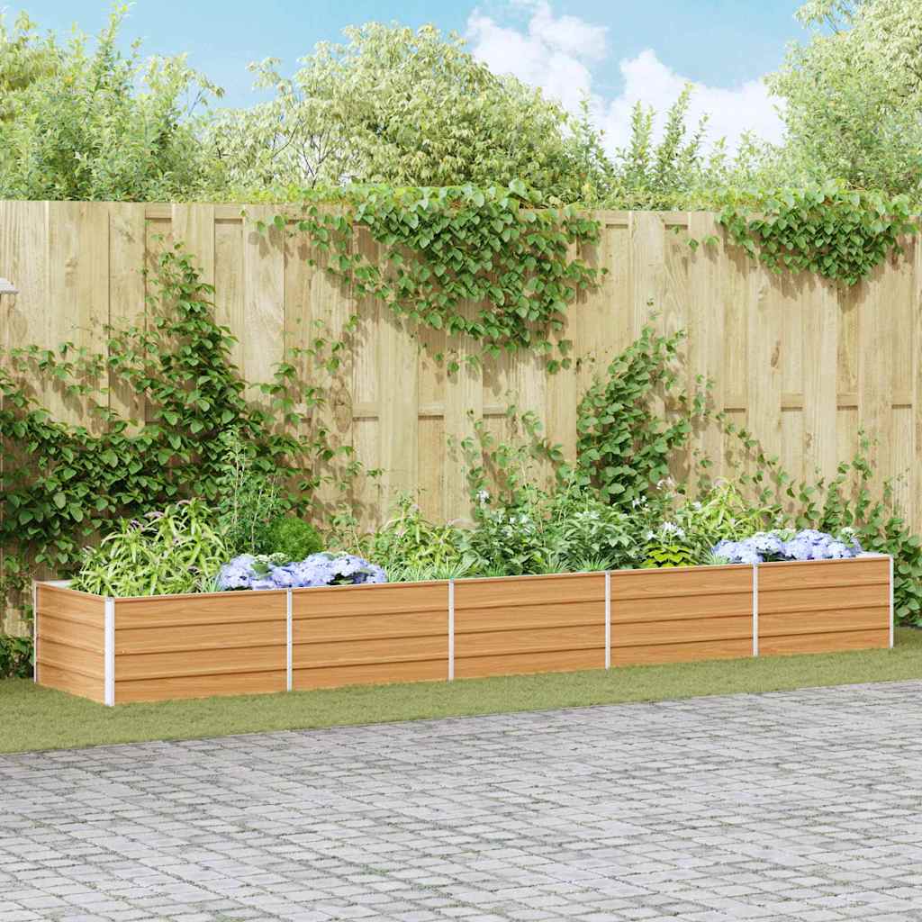 Letto rialzato da giardino Marrone Chiaro 400 x 80 x 45 cm