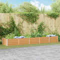 Letto rialzato da giardino Marrone Chiaro 400 x 80 x 45 cm
