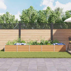 Letto rialzato da giardino Marrone Chiaro 400 x 80 x 45 cm